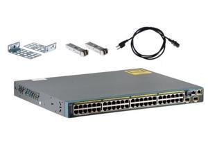 Cisco Catalyst WS-C2960S-48FPD-L 10 GE KIT 2X SFP-10G-SR & RACK MOUNT *LIFETIME WARRANTY* Stackable Ethernet Switch - 48 Ports - 2 x SFP+ Cisco Catalyst WS-C2960S-48FPD-L 10 GE KIT 2X SFP-10G-SR & RACK MOUNT *LIFETIME WARRANTY* Stackable Ethernet Switch - 48 Ports - 2 x SFP+
