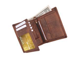 AFONiE Distressed RFID Blocking European Style Wallet AFONiE Distressed RFID Blocking European Style Wallet