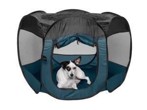 FurHaven Pet Playpen | Mesh Open-Air Dog Playpen/Exercise Pen, Sailor Blue, Medium FurHaven Pet Playpen | Mesh Open-Air Dog Playpen/Exercise Pen, Sailor Blue, Medium