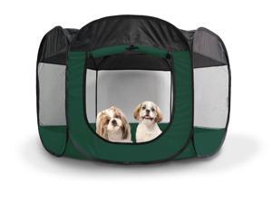 FurHaven Pet Playpen | Mesh Open-Air Dog Playpen/Exercise Pen, Hunter Green, Extra Large FurHaven Pet Playpen | Mesh Open-Air Dog Playpen/Exercise Pen, Hunter Green, Extra Large