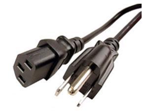 6ft Standard US Computer Monitor Power Cable (OEM) 6ft Standard US Computer Monitor Power Cable (OEM)