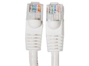 White BattleBorn 100 Pack 3 Foot Copper CAT6a Ethernet Network Patch Cable 24AWG 550MHz BB-C6AMB-3WHT 