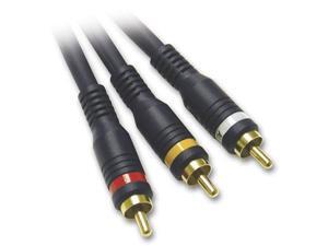 Enhanced 75ft Premium Grade Gold Plated Composite / RCA Cable w/ Video and 2x Audio Connectors (BLACK) Enhanced 75ft Premium Grade Gold Plated Composite / RCA Cable w/ Video and 2x Audio Connectors (BLACK)