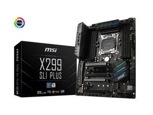 MSI Pro Series Intel X299 LGA 2066 DDR4 USB 3.1 SLI ATX Motherboard (X299 SLI PLUS) MSI Pro Series Intel X299 LGA 2066 DDR4 USB 3.1 SLI ATX Motherboard (X299 SLI PLUS)