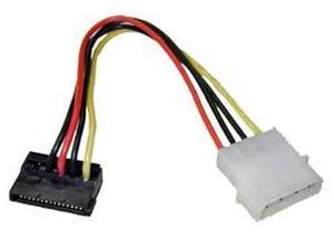 BattleBorn Cable 6" 4-Pin to Right Angle SATA Power Adapter