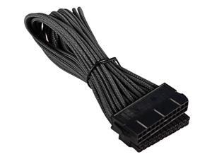 Battleborn 24 Pin ATX Cable Extension Premium Braided Adapter Black Battleborn 24 Pin ATX Cable Extension Premium Braided Adapter Black