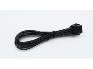 BattleBorn 8 Pin PCI-E Premium Sleeved Braided Extension Cable-Transparent Black BattleBorn 8 Pin PCI-E Premium Sleeved Braided Extension Cable-Transparent Black