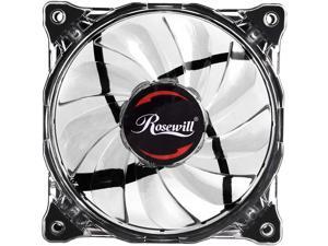 Rosewill RFA-80WL - 120mm CULLINAN Computer Case Cooling Fan with LP4 Adapter Semi-Transparent Frame & White LED Lights Rosewill RFA-80WL - 120mm CULLINAN Computer Case Cooling Fan with LP4 Adapter Semi-Transparent Frame & White LED Lights