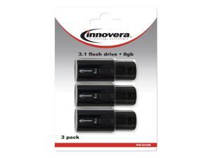 Innovera USB 3.0 Flash Drive, 8 GB, 3/Pack 82308 Innovera USB 3.0 Flash Drive, 8 GB, 3/Pack 82308