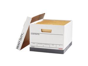 Staples Heavy Duty Corrugated BXes Letter/Legal Size White/Gray 12/CT 230524 Staples Heavy Duty Corrugated BXes Letter/Legal Size White/Gray 12/CT 230524