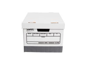 Staples Corrugated Boxes Letter/Legal Size White/Gray 4/Carton (2522301) Staples Corrugated Boxes Letter/Legal Size White/Gray 4/Carton (2522301)