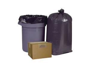 MyOfficeInnovations Trash Bags 55-60 gal 38x60 Hi-Density 22 Mic Blk 6 Rolls