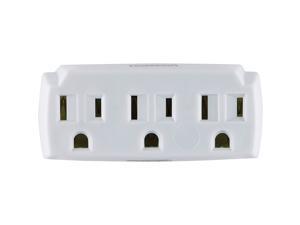 Staples 3-Outlet In-Wall Plug-In Power Adapter White (22141) Staples 3-Outlet In-Wall Plug-In Power Adapter White (22141)