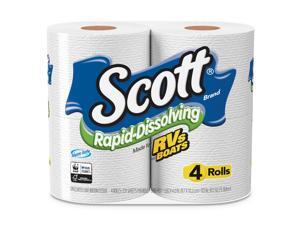 Scott Rapid-Dissolving Toilet Paper, Bath Tissue, 1-Ply, White, 231 Sheets 47617 Scott Rapid-Dissolving Toilet Paper, Bath Tissue, 1-Ply, White, 231 Sheets 47617