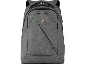 SWISSGEAR Wenger Laptop Backpack, Heather Gray Polyester (605296) SWISSGEAR Wenger Laptop Backpack, Heather Gray Polyester (605296)