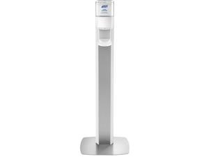 Purell Messenger ES6 Hand Sanitizer Floor Stand with Dispenser Silver/White