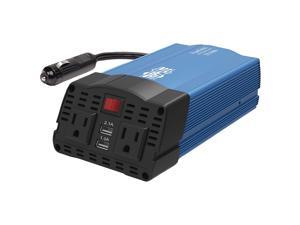 Tripp Lite 375 Watts Car Power Inverter 2 Outlets 2-Port USB Charging AC to DC (PV375)