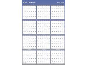 AT-A-GLANCE 2022 48" x 32" Yearly Calendar Reversible Blue A1152-22 AT-A-GLANCE 2022 48" x 32" Yearly Calendar Reversible Blue A1152-22
