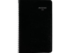 AT-A-GLANCE 2022 5" x 8" Appointment Book DayMinder Black G200-00-22