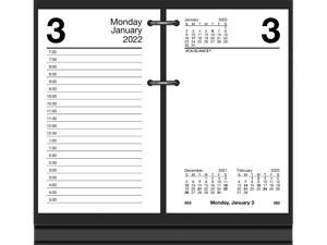 AT-A-GLANCE 2022 6" x 3.5" Daily Calendar Refill White/Black E717-50-22