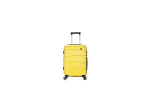 DUKAP RODEZ Plastic 4-Wheel Spinner Luggage Yellow (DKROD00S-YEL)
