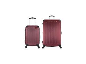 DUKAP Intely 2-Piece Plastic Luggage Set Wine (DKINT0SM-WIN)