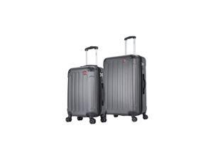 DUKAP Intely 2-Piece Plastic Luggage Set Gray (DKINT0SM-GRE)