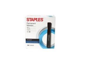 Staples 808009 PostscriptRetractable Ballpoint Pens Fine Point Blue Dozen