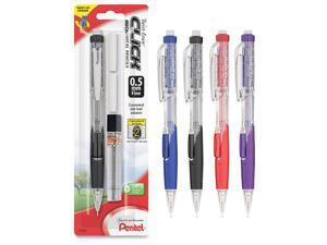 Pentel PD275TLEBP Twist Erase Click Mechanical Pencil #2, HB Pencil Grade - 0.5 mm Lead Size - Transparent Barrel - 1 / Pack Pentel PD275TLEBP Twist Erase Click Mechanical Pencil #2, HB Pencil Grade - 0.5 mm Lead Size - Transparent Barrel - 1 / Pack