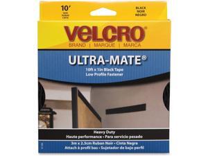 VELCRO(R)brand ULTRA-MATE(R) Glue-On Strip 1"X10'-Black VELCRO(R)brand ULTRA-MATE(R) Glue-On Strip 1"X10'-Black