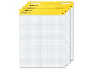 Post-it 560VAD4PK Easel Pads Self-Stick Easel Pads, Quadrille, 25 x 30, White - 1 Carton (4 Pads)