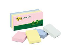 Post-it Recycled Note Pads 1 1/2 x 2 Assorted Helsinki Colors 100-Sheet 12/Pack Post-it Recycled Note Pads 1 1/2 x 2 Assorted Helsinki Colors 100-Sheet 12/Pack