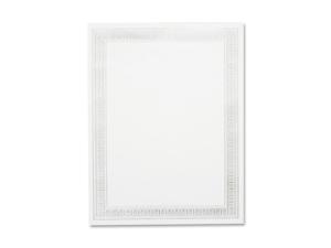 Geographics Silver Flourish Foil Certificate 12 EA/PK Geographics Silver Flourish Foil Certificate 12 EA/PK