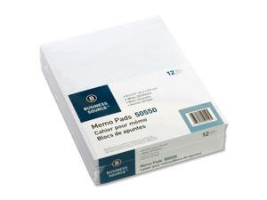 Business Source Memorandum Pads 16lb 8-1/2"x11" Unruled 50Shts/Pd WE 50550 Business Source Memorandum Pads 16lb 8-1/2"x11" Unruled 50Shts/Pd WE 50550