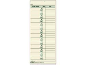Tops Job Cards 3-1/2"x8-1/2" 500/BX Green Ink/Manila Paper 1290 Tops Job Cards 3-1/2"x8-1/2" 500/BX Green Ink/Manila Paper 1290