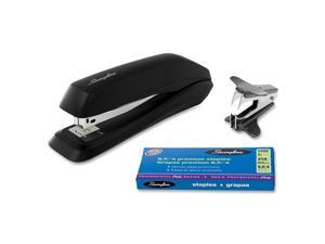 Acco Standard Stapler w/1250 Staples and Stapler Remover Black 54567