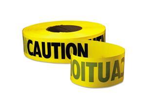 Empire Caution Barricade Tape "Caution" Text 3" x 1000ft Yellow/Black 771001 Empire Caution Barricade Tape "Caution" Text 3" x 1000ft Yellow/Black 771001