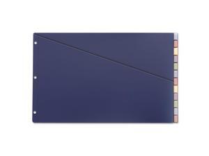 Cardinal 80752 Poly Insertable Dividers with Storage Pocket, 12-Tab, 11 x 17, White Tabs Cardinal 80752 Poly Insertable Dividers with Storage Pocket, 12-Tab, 11 x 17, White Tabs