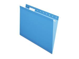 Pendaflex Reinforced Hanging Folders 1/5 Tab Letter Blue 25/Box 415215BLU