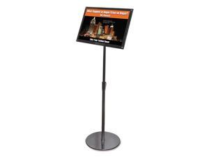 deflecto Telescoping Sign Display, 18 3/4 X 13 X 51, Black DEF790704 deflecto Telescoping Sign Display, 18 3/4 X 13 X 51, Black DEF790704