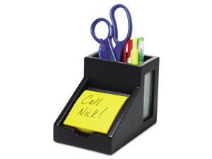 Victor 95055 Midnight Black Pencil Cup With Note Holder Victor 95055 Midnight Black Pencil Cup With Note Holder