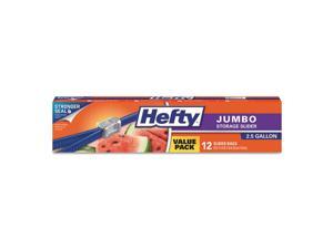 Hefty Slider Bags 2.5gal 0.9 mil Clear 12/Box 9 Boxes/Carton R83812CT Hefty Slider Bags 2.5gal 0.9 mil Clear 12/Box 9 Boxes/Carton R83812CT