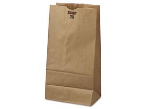 GENERAL SUPPLY #20 Paper Grocery Bag 40lb Kraft Standard 8 1/4 x 5 5/16 x 16 1/8 GENERAL SUPPLY #20 Paper Grocery Bag 40lb Kraft Standard 8 1/4 x 5 5/16 x 16 1/8
