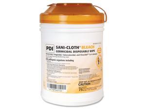 Nice-Pak Disposable Bleach Wipes 6"x10-1/2" 75/Canister White PSBW077072 Nice-Pak Disposable Bleach Wipes 6"x10-1/2" 75/Canister White PSBW077072