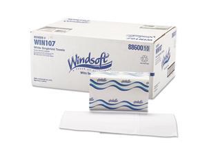 Windsoft 107 Singlefold Paper Towels, 1-Ply, 9 9/20 x 9, White, 250/Pack, 16 Packs/Carton, 1 Carton Windsoft 107 Singlefold Paper Towels, 1-Ply, 9 9/20 x 9, White, 250/Pack, 16 Packs/Carton, 1 Carton
