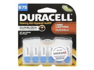 Duracell Button Cell Hearing Aid Battery 675 6Pk DA675B6ZM10
