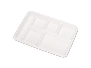Chinet Heavy-Weight Molded Fiber Cafeteria Trays 6-Comp 8 1/2 x 12 1/2 500 Chinet Heavy-Weight Molded Fiber Cafeteria Trays 6-Comp 8 1/2 x 12 1/2 500