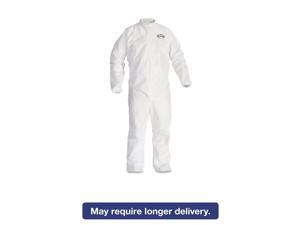 KleenGuard A40 Elastic-Cuff and Ankles Coveralls, 4X-Large, White, 25/Carton KleenGuard A40 Elastic-Cuff and Ankles Coveralls, 4X-Large, White, 25/Carton