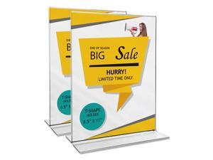 Universal 2-Sided Sign Holder 8 1/2" x 11" Clear 76864 Universal 2-Sided Sign Holder 8 1/2" x 11" Clear 76864