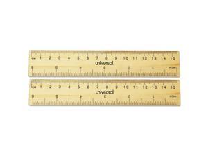 Flat Wood Ruler, Standard/Metric, 6" 59024 Flat Wood Ruler, Standard/Metric, 6" 59024